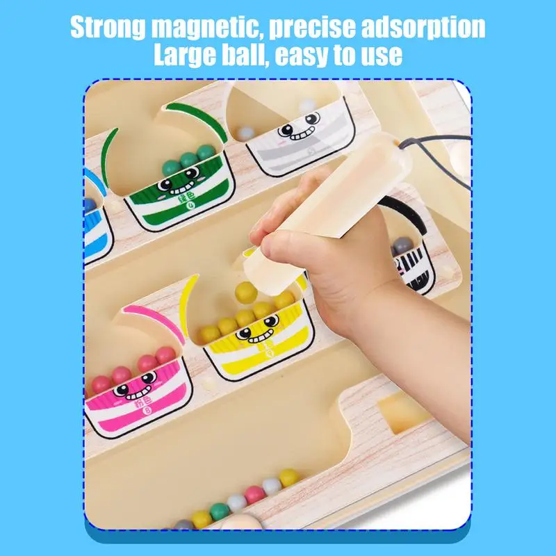 Magnet Color And Counting Maze Educational Creative Learning Toy For Kids Fine Motor Skills Development 3