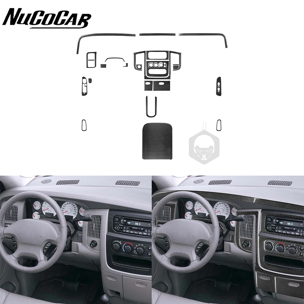 Для Dodge RAM 2002-2005 из углеродного волокна центральный инструмент переключения двери