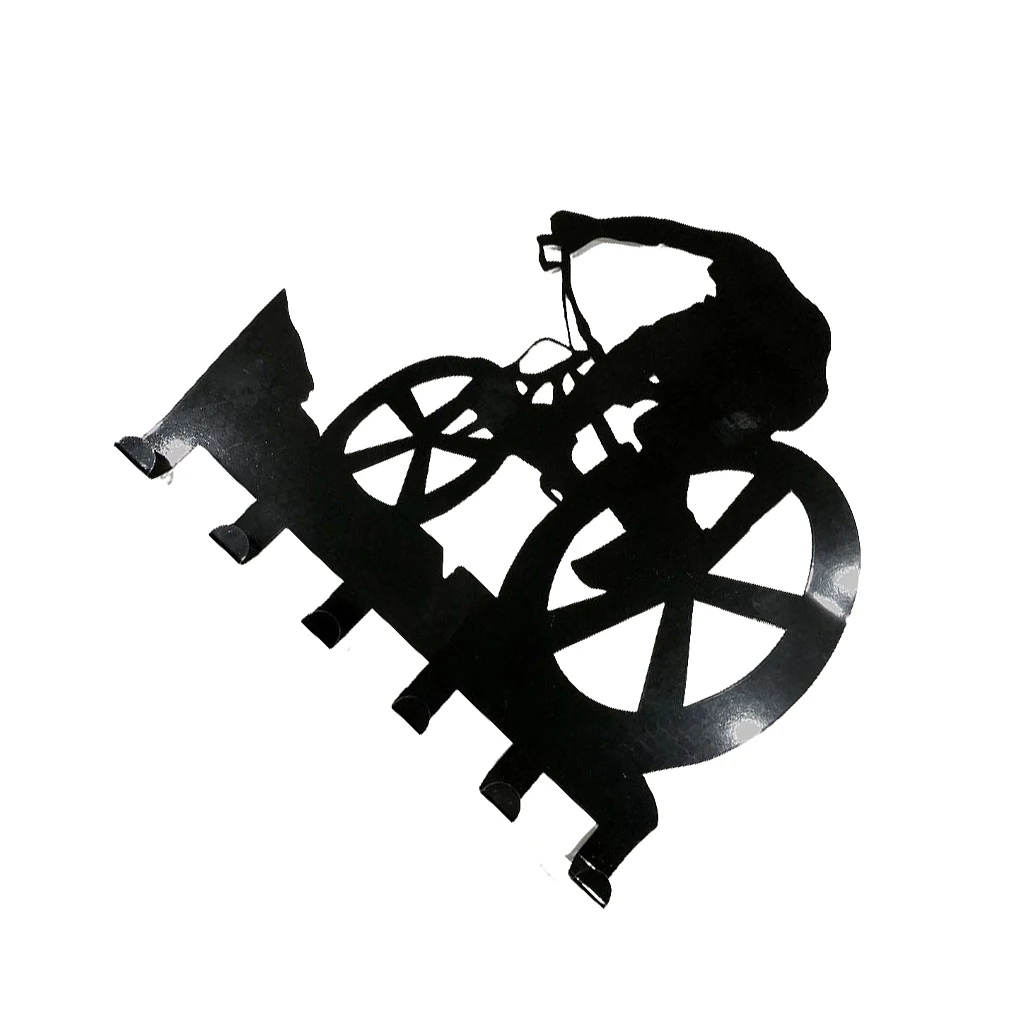 

Стеллаж для горного велосипеда, настенный крючок для ключей, одежды, шляпы, с 6 крючками, художественный металлический крючок, вешалка для вх...