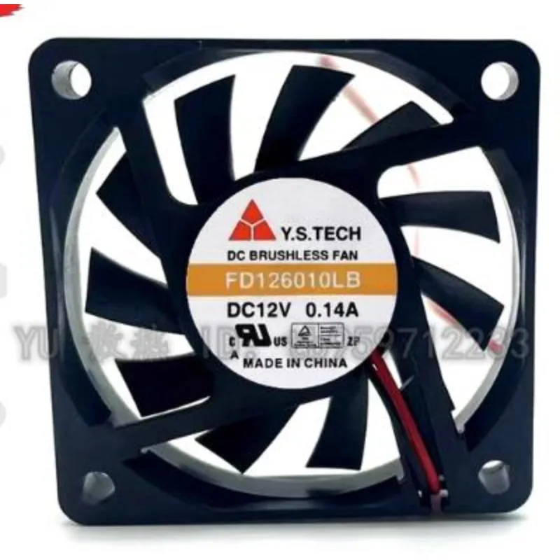 Новый вентилятор ЦП для Y. S.TECH FD126010LB 12 В 0.14A 6010 6 см двойной шариковый вентилятор 60*60*10 мм