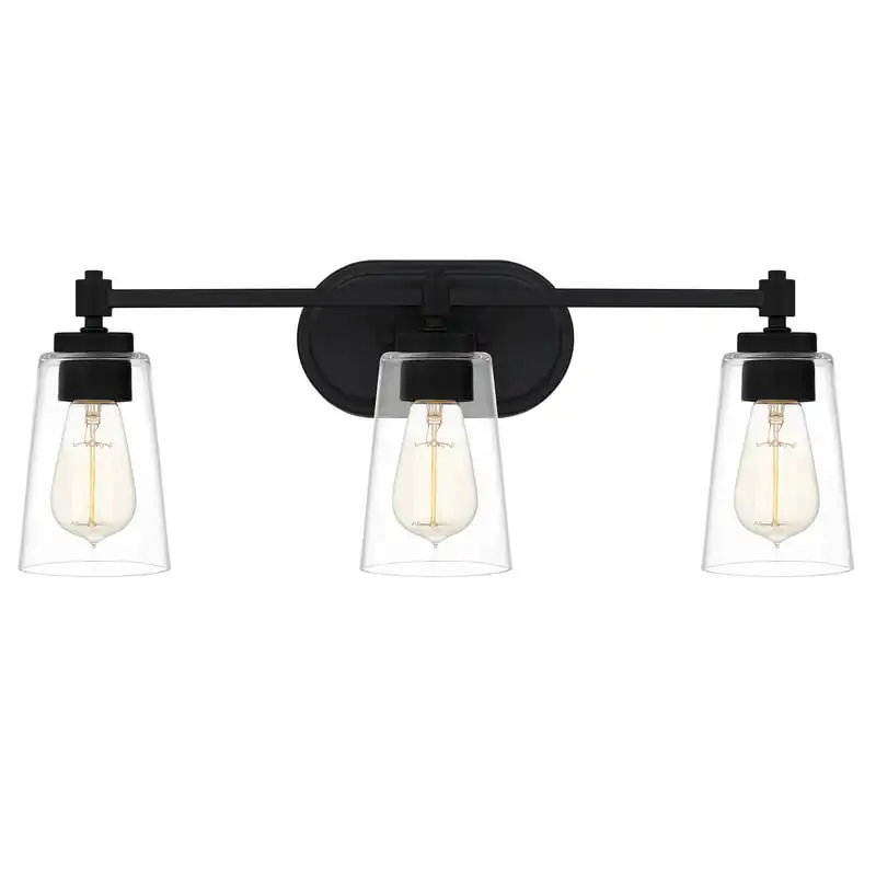 

3-Light Matte Black Light