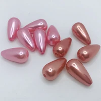 30pcs 21x11mm wholesale multicolour faux pearl teardrop 2mm hole imitation pearl waterdrop loose beads for diy jewelry making