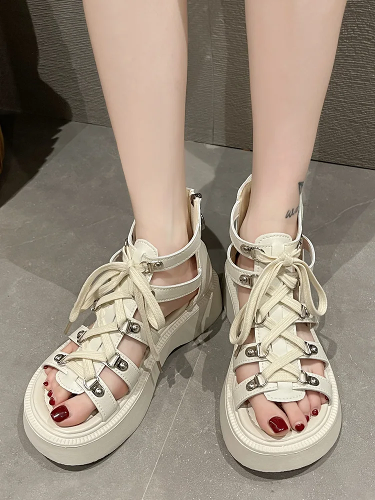 

sandals women 2022 trend design platform sandals summer Roman sandals Korean Japanese college girls outdoor slippers women shoes