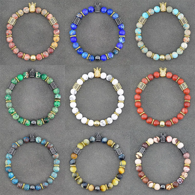 Роскошный браслет с подвеской в виде короны и микрозакрепкой Ювелирное