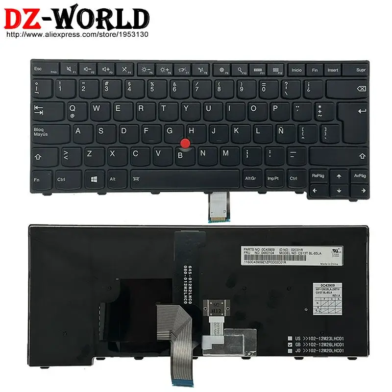 

LAS Latin Spanish Backlit Keyboard for Thinkpad T440 T450 T460 T440S T450S T431S T440P Laptop 04X0142 04X0104 00HW840 01AX313