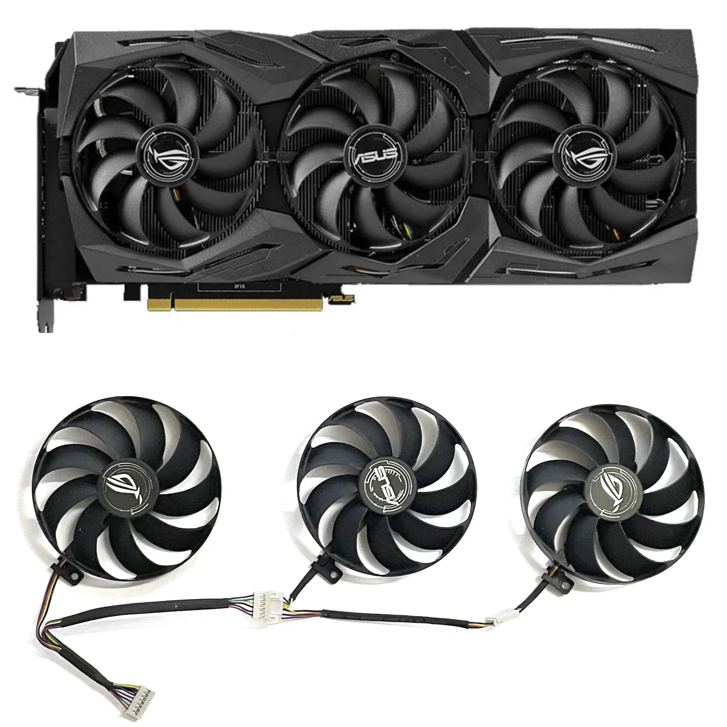 T129215SY 7PIN 87 мм RTX2080TI вентилятор GPU для Asus RTX2070 ROG Threx-Geforce RTX 2060 Super 2080 Ti RX 5600 XT RX 5700XT Graphics Fa