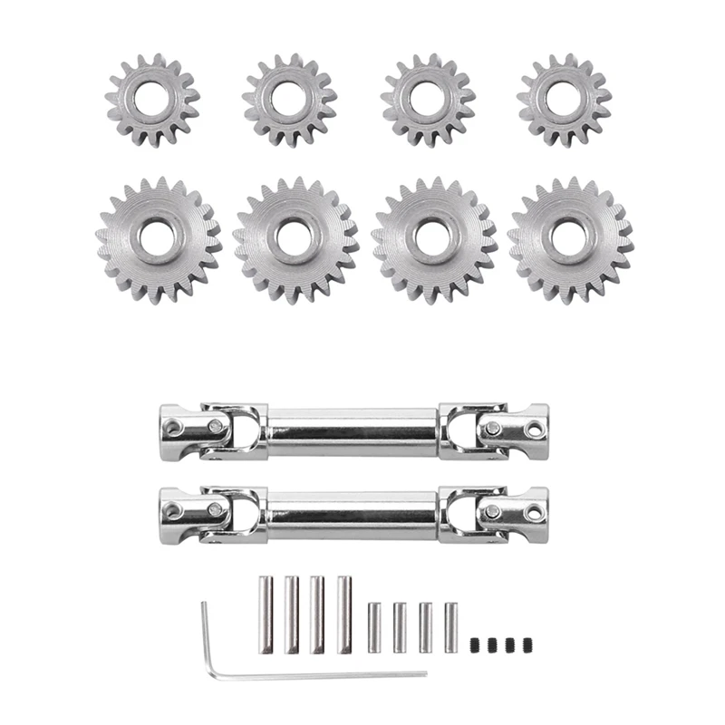 

1 Set Overdrive Steel Portal Axle Gear 20T 15T And Drive Shaft For 1/24 FMS FCX24 RC Crawler Car Upgrade Parts