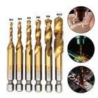 M3-M10 HSS6542(M2) комбинированное сверло для винтов 14 '', шестигранное спиральное сверло для зенковки, сверло из нержавеющей стали для металлообработки