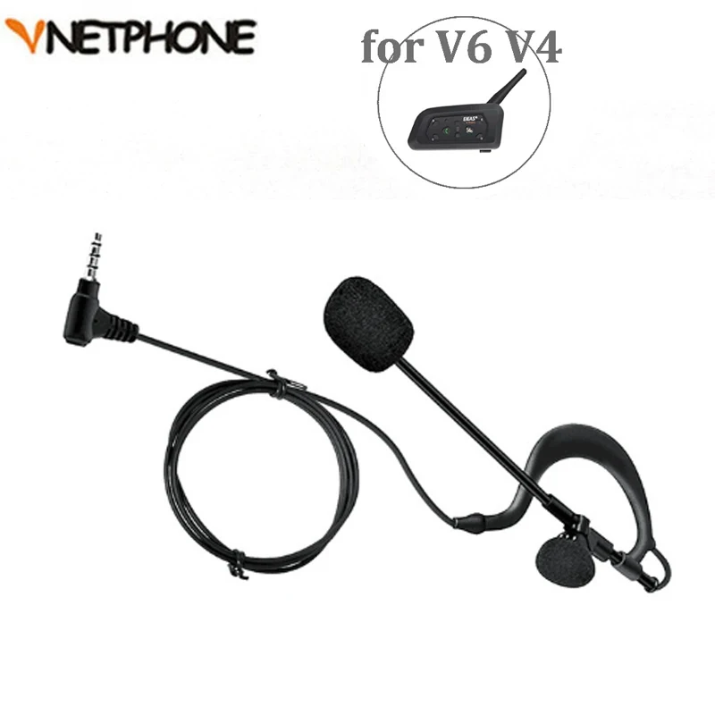 

3.5mm Helmet Intercom Football Referee Headset Earhook Monaural Earphone For Arbitration And Coach For V4C Plus V6C