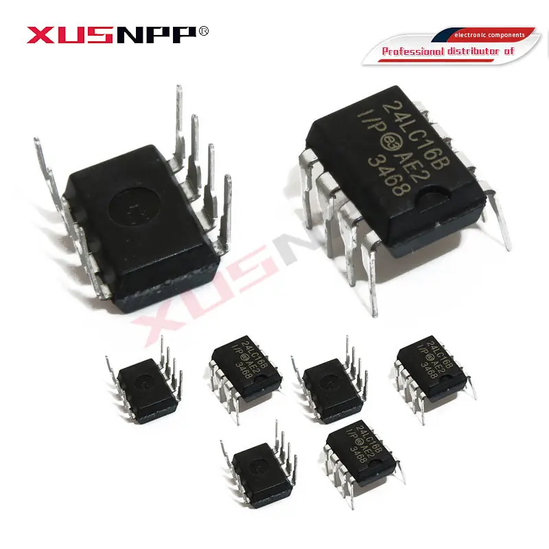 5 шт. 24LC16B-I/P 24LC32-I/P 24LC64-I/P 24LC128-I/P 24LC512-I/P DIP-8 24LC256 24LC32 24LC512 24LC64 24C512 24LC64-I/P 24LC64