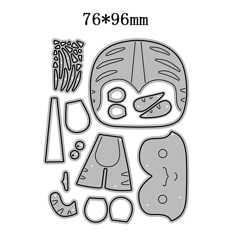 Новинка 2022 металлические Вырубные штампы King Of The Forest Tiger для скрапбукинга