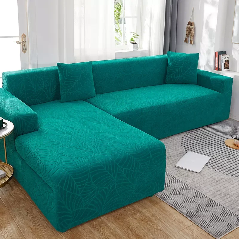 

Jacquard Sofa Cover Water Resistant Leaf Pattern Sofa Couch Cover 1/2/3/4 Seater Funda Sofa Chaise Lounge decorative
