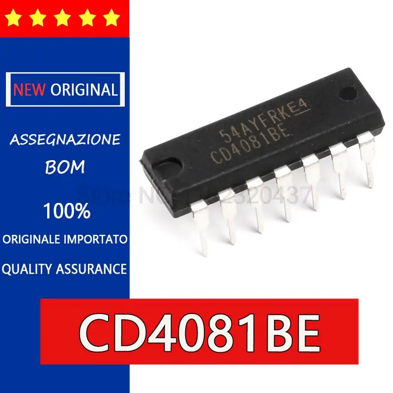 Оригинальный CD4081BE CD4081 DIP14 CMOSFour road 2 входа и в дверь, 5 шт.
