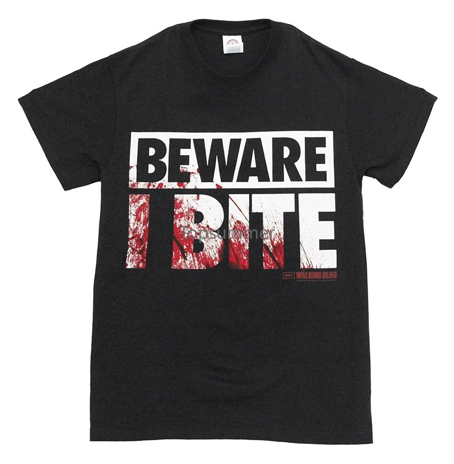 Новинка лета 2019, Высококачественная футболка, костюм ходячих мертвецов, остерегайтесь мошенничества, Официальный лицензированный костюм, классная футболка с эмблемой