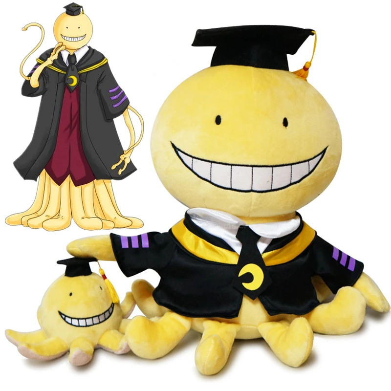 

15cm Anime Assassination Classroom Korosensei Octopus Cosplay Doll Plush Toy Cartoon Kawaii Props Accessories Pendant