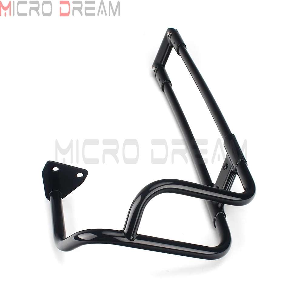 Black Motorcycle Saddlebag Guard Rail for Harley Touring Road King FLHT FLHRXS FLTRX FLTRXS FLHXS FLHX Extended Mount Bracket |