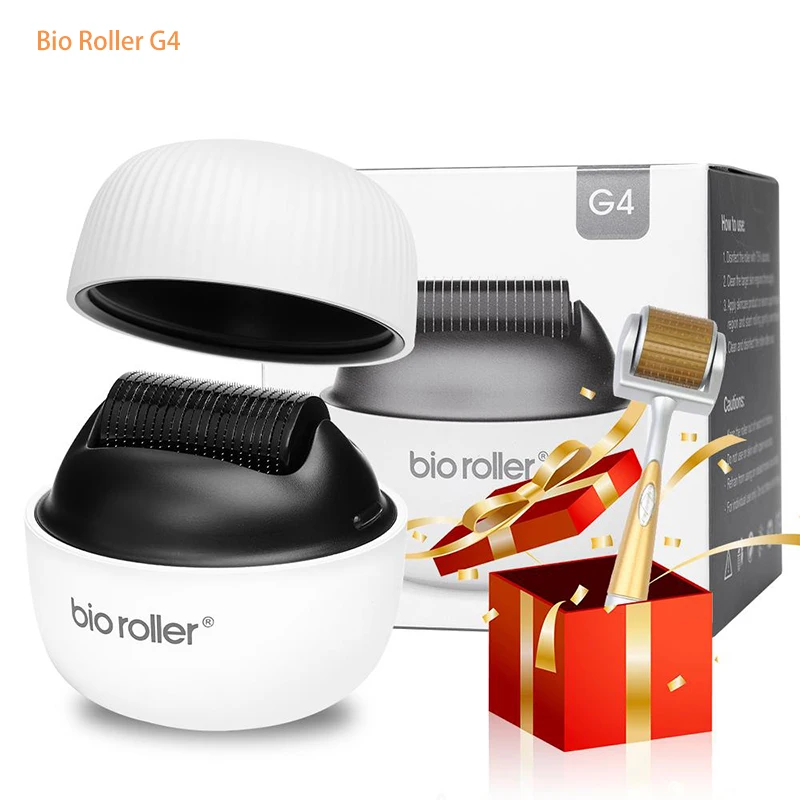 BioRoller With ZGTS192 DermaRoller Gift 1200 Pin  Microneedle For Hair Growth Beard Regrow Stretchmark Acne Removal Body roller