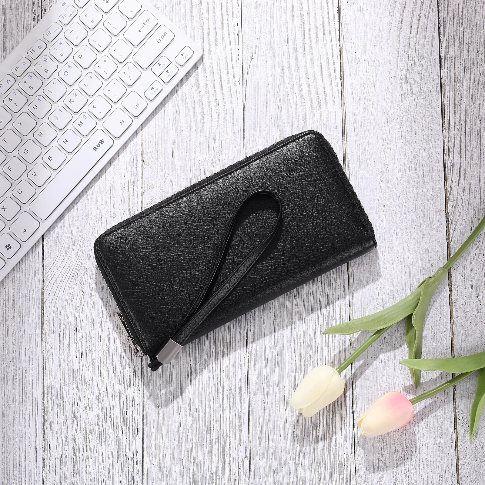 Long Women's Wallet Female Purses Tassel Coin Purse Card Holder Wallets Zipper Pu Leather Clutch Luxury Money Phone Bag