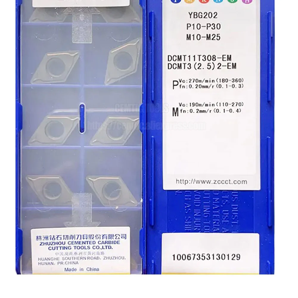 

Токарный инструмент ZCC, Φ YBG202 DCMT 11T308 EM YBG205