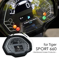 for tiger sport 660 2022 accessories motorcycle ultra clear anti glare for tiger660 scratch cluster screen tft lcd protection