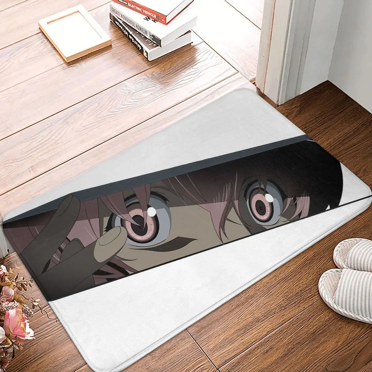 

Будущий дневник Mirai Nikki, нескользящий коврик для гостиной, коврик хорошей ночи Yuki коврик для балкона, декоративный коврик для спальни
