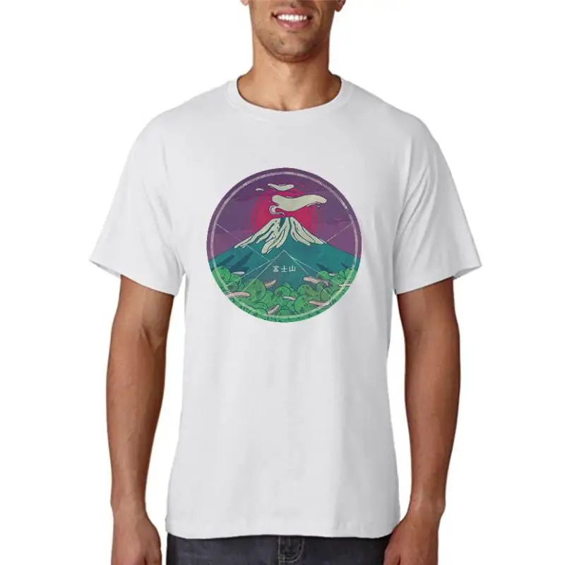 

Mount Fiji Print Womens Tshirts Fashion High Quality T-Shirt Aesthetic Comfortable Short Sleeve Vintage Oversize T-Shirt Women