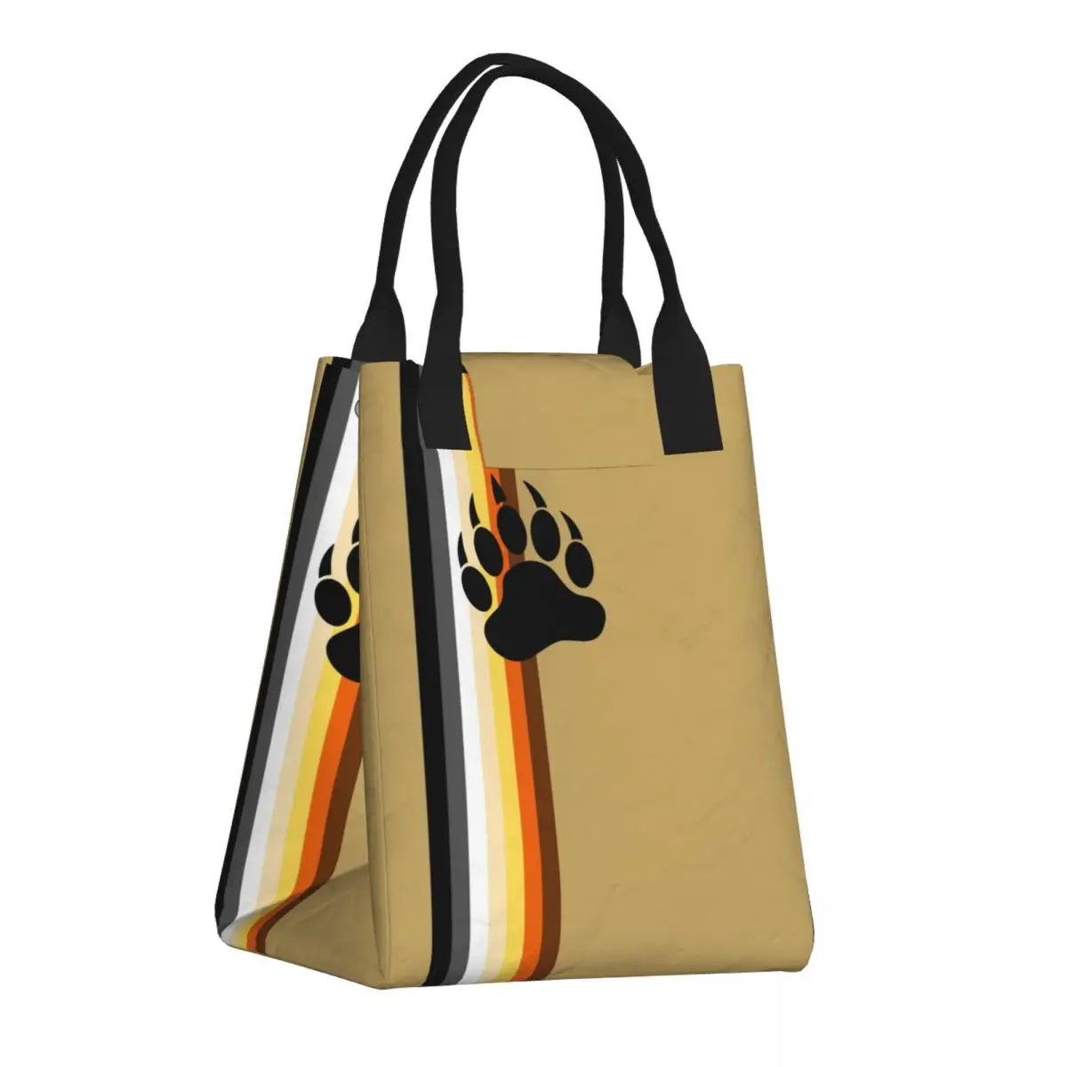 

Gay Bear Paw Flag GLBT Insulated Lunch Bag LGBT Lesbian Leakproof Thermal Cooler Bento Box Children Food Container Tote Bags