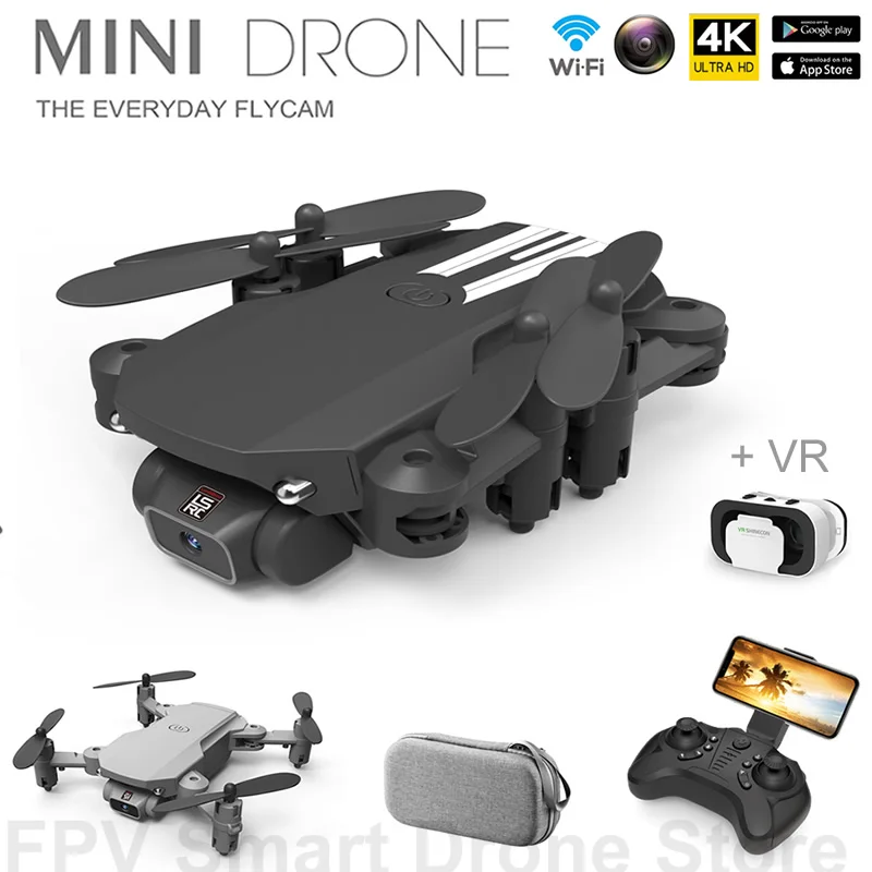 

New Mini Drones 4K HD Camera Wifi Fpv RC Helicopter With Air Pressure Altitude Hold Mini UAV Foldable Quadcopter Dron Toys Gifts