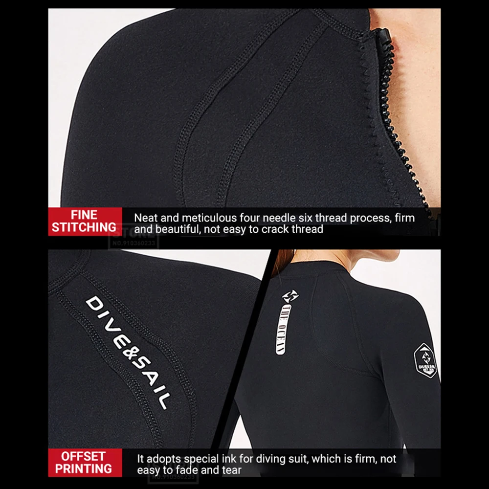 Неопреновый гидрокостюм 2 мм для мужчин женщин куртка штаны подводное плавание