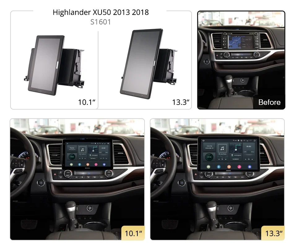Автомобильный DVD-плеер Tesla style PX6 13 3 дюйма Android 10 автоповоротная навигация GPS стерео