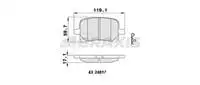 

A0459 for brake pad HHR GT