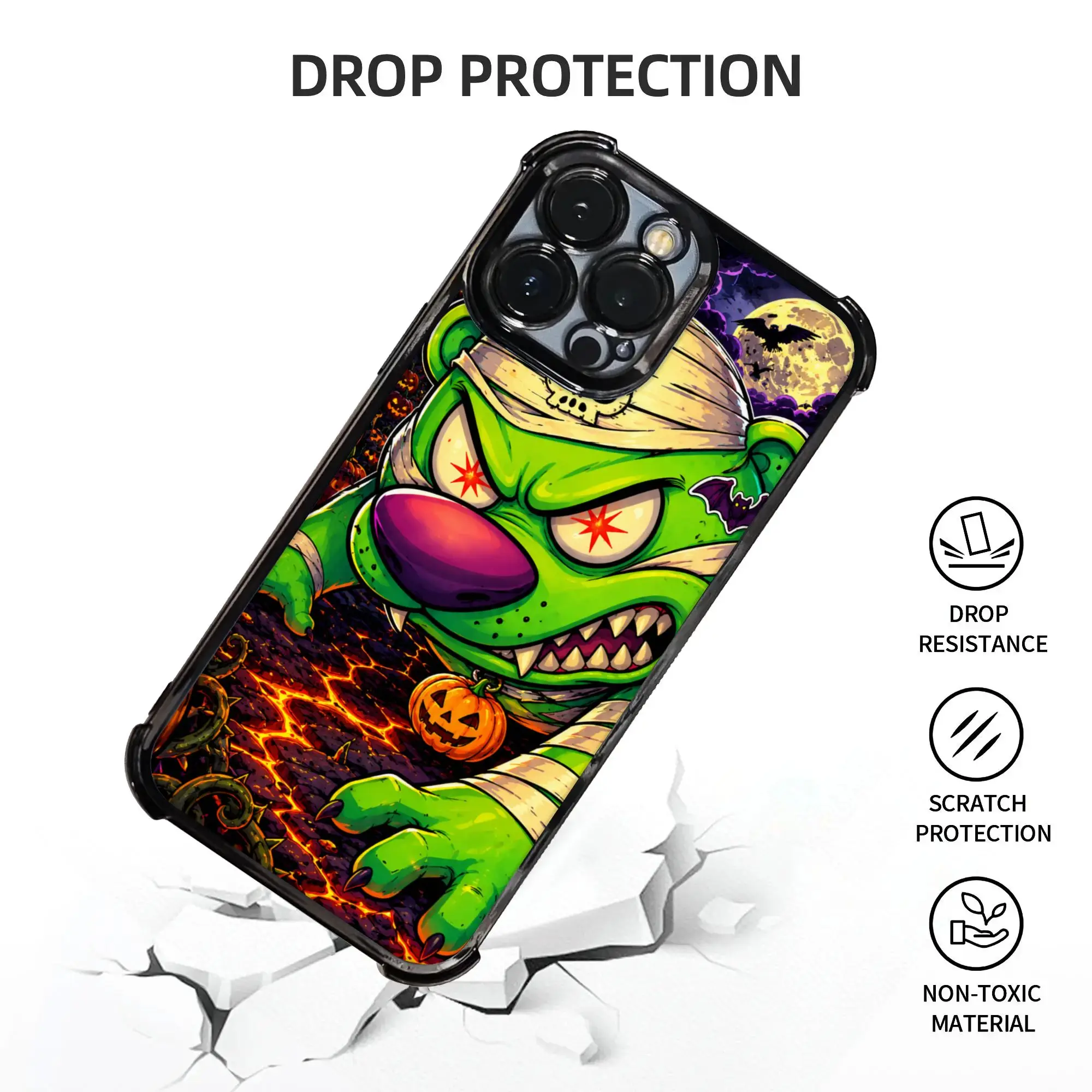 Фото Чехол для телефона Green Cowardly Dog Snarl Reach с гальваническим покрытием для iPhone различных моделей №3