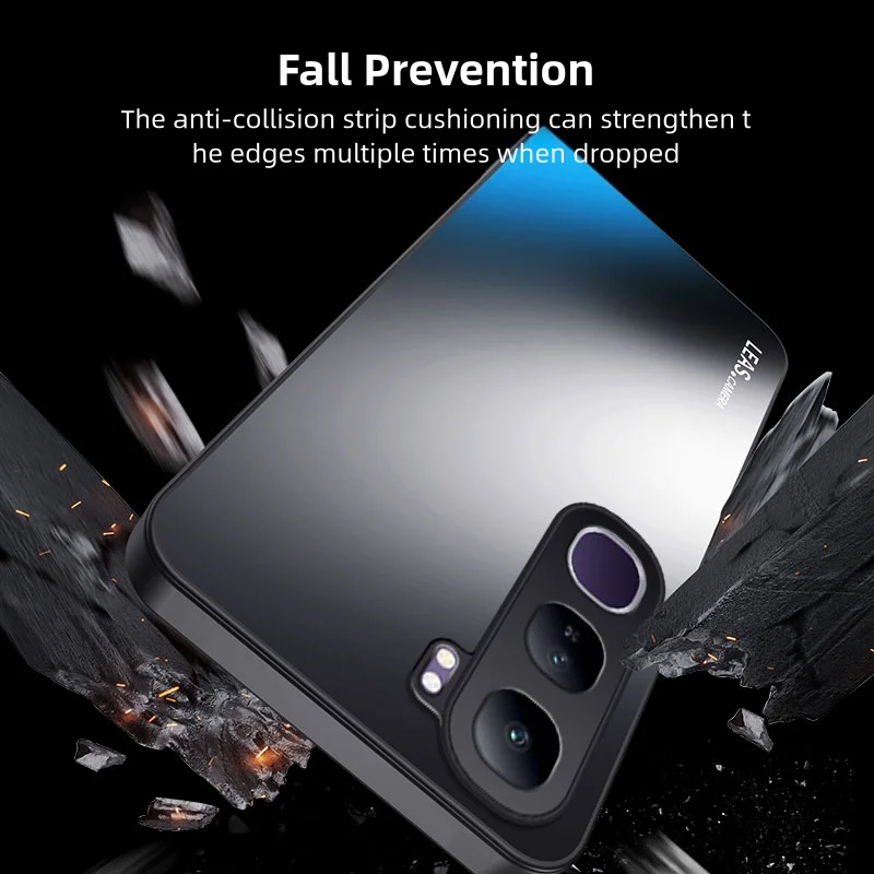 Чехол для vivo V40 Lite (IDN) 4G 5G матовый ослепительный золотой силиконовый защитный