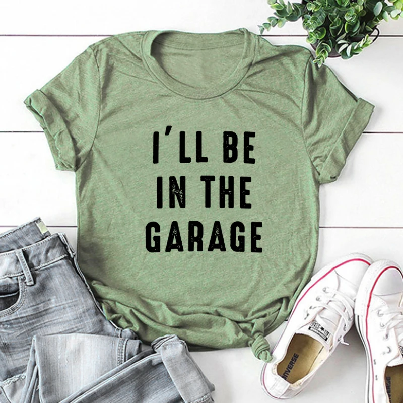 

Funny Shirt Men I'll Be In The Garage Shirt Fathers Day Gift Dad Shirt Funny Tee Husband Gift Garage TShirt Customized L