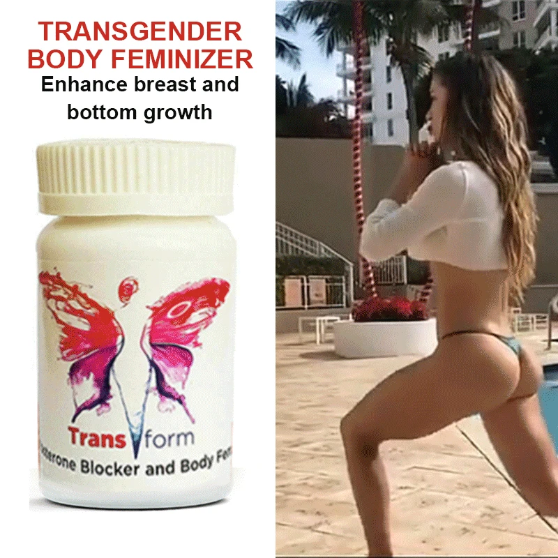 

TRANSGENDER PHYTO ESTROGEN TRANSFORM TESTO BLOCKER BREAST GROWTH M2F BODY FEMINIZER LDB TRANSSEXUAL MAN 60 CAPS/BOTTLE