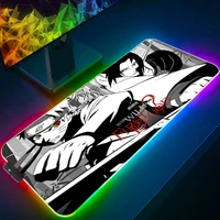 naruto sasuke mouse pad rgb gaming accessories computer large mousepad gamer rubber carpet with backlit keyboard led mouse