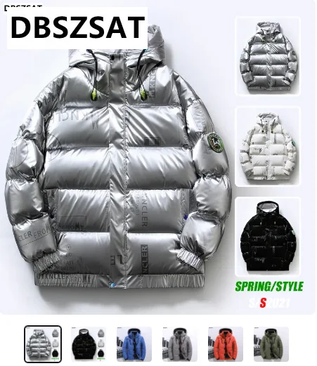 XKK 2025 Новая зимняя мужская парка ветрозащитная Мужская Толстая теплая куртка