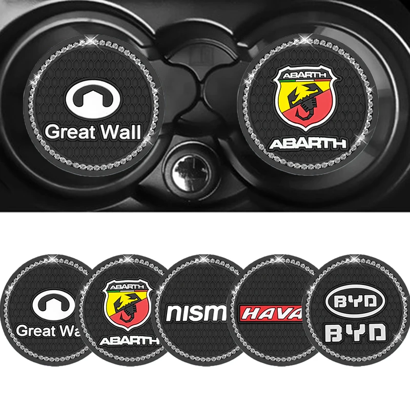 

Car Diamond Coaster Non-Slip Mat Cup Coaster For Hyundai Chevrolet Chery Citroen TRD Lexus Jeep Great Wall Subaru INFINITI Buick