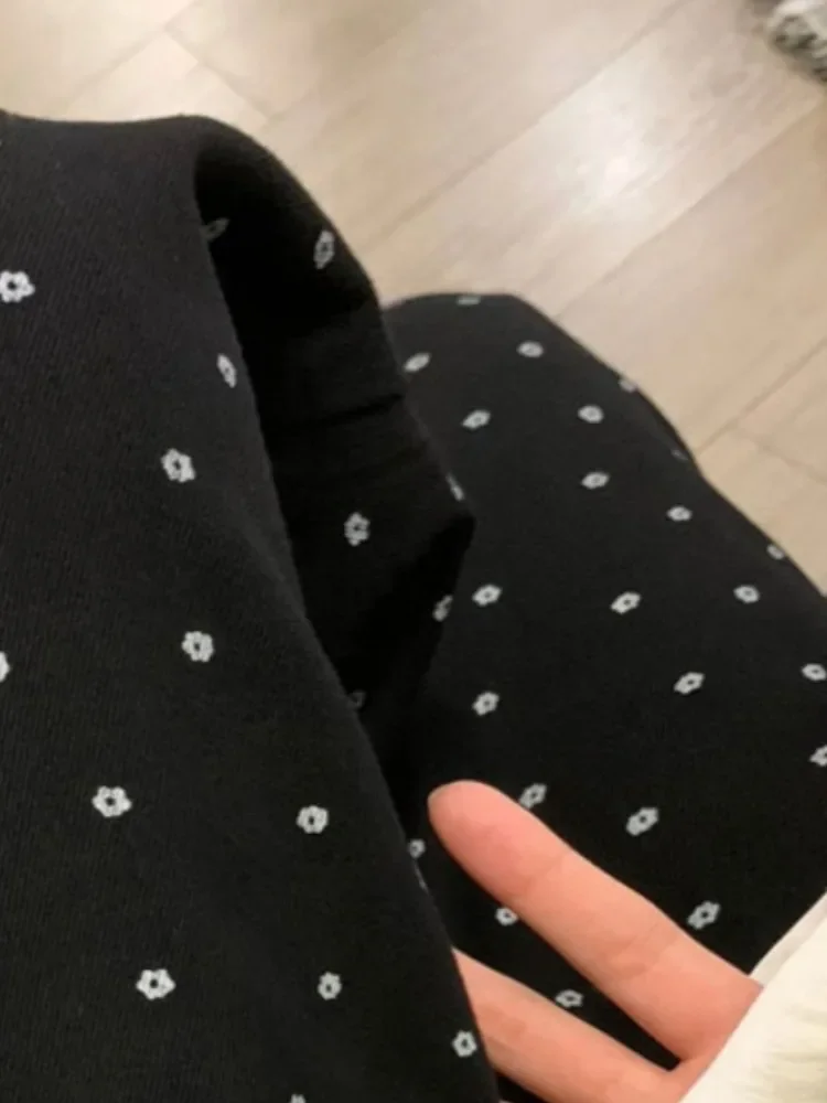 2024 японские брюки с милым цветочным принтом женские Y2k эстетические повседневные