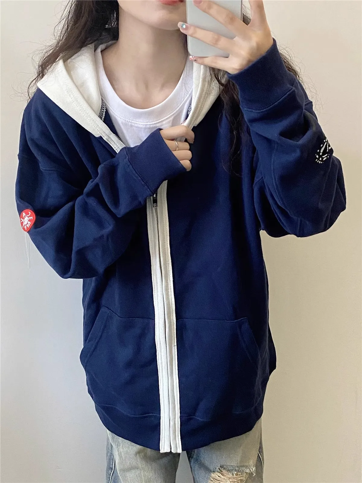 Толстовка CAVEMPT CE 2024 куртка на молнии толстовка с капюшоном для мужчин и женщин