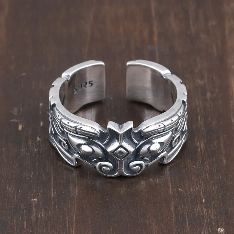 Taotie мужское модное кольцо из стерлингового серебра 925 пробы привлекательное