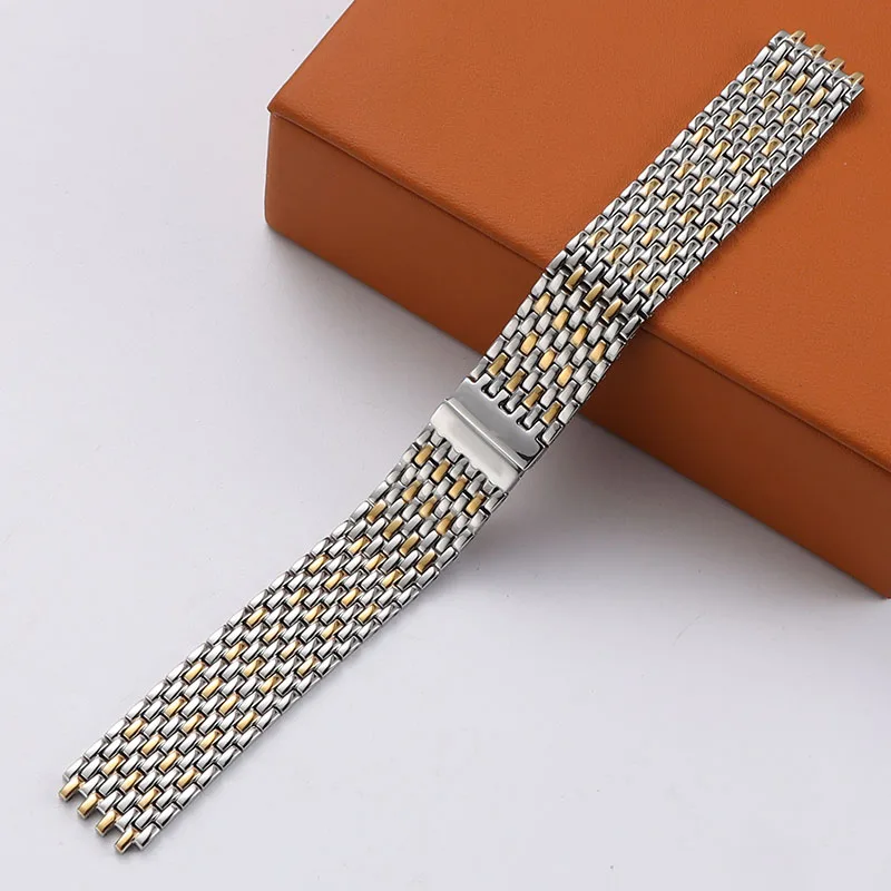 

Ремешок сменный из нержавеющей стали для мужских и женских наручных часов, однотонный браслет для часов omega, 16 мм