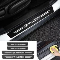 car door sill anti stomping protection carbon fiber welcome pedal for hyundai honda auto interior accessoires