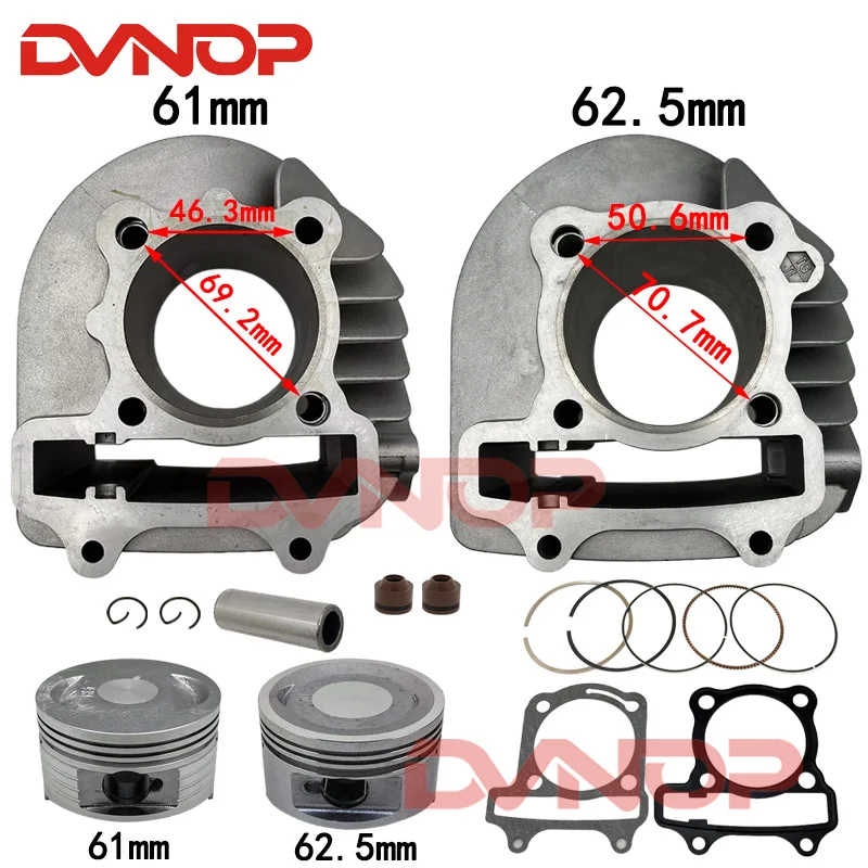 Motorcycle cylinder kit piston and ring gasket for ATV175 20
