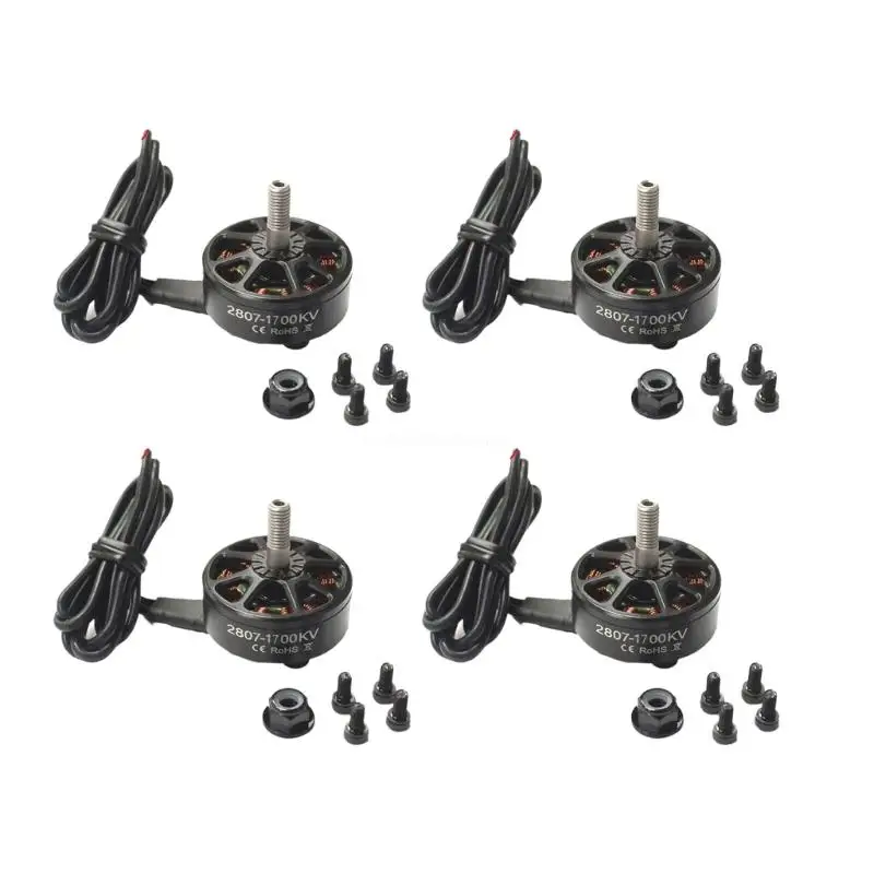 1300KV 1500KV 1700KV 2-6S Бесщеточный двигатель 2807 для FPV 7 дюймов LR7 Траверсирующий