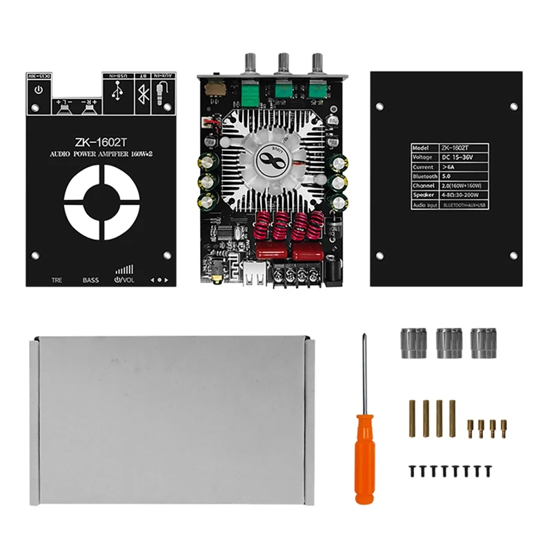 

ZK-1602T Bluetooth Digital Power Amplifier Module ZK-1002T 2.1 Channel