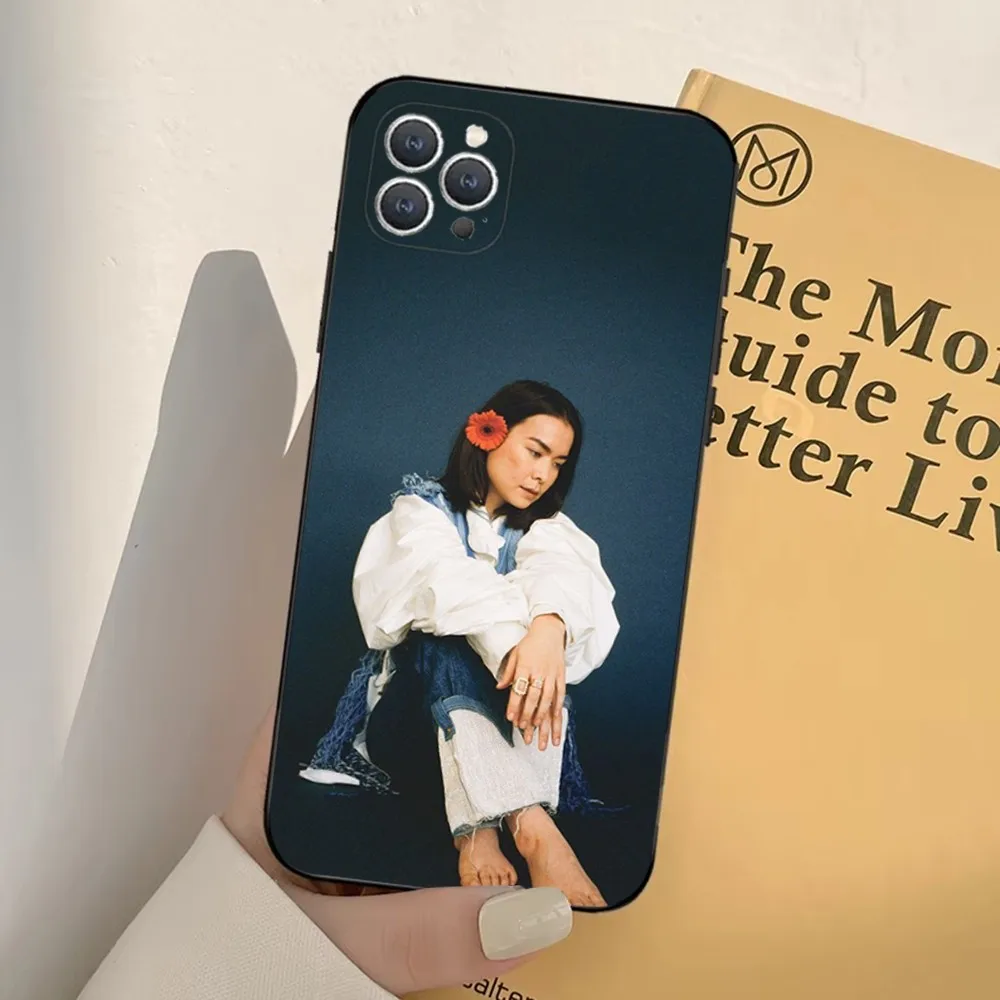 Чехол для телефона Singer M-Mitski iPhone 16 15 14 13 12 11 Pro X XS Max XR Plus мягкий черный мини-Чехол