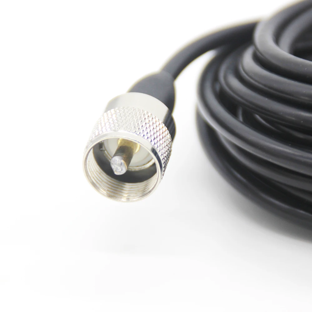 NMO Bracket L Shape Fender Mount W/ M with PL259 UHF Connector RG-58 5 Meter Cable