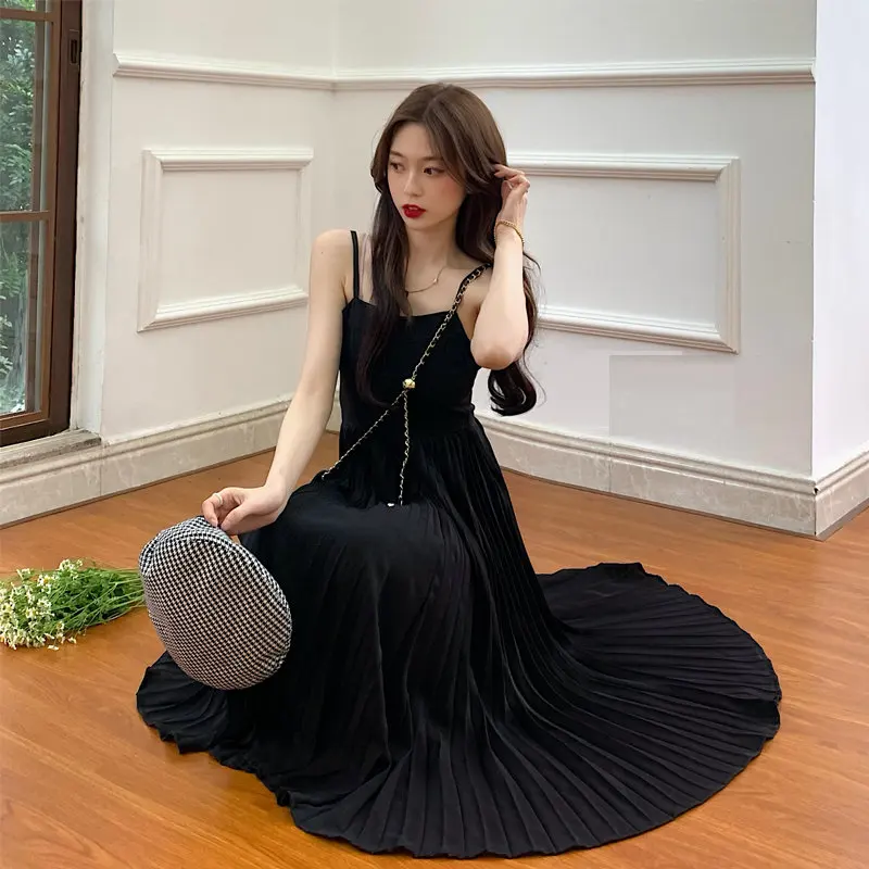 

High Class Elegant Women Summer Solid Big Swing Dress Sexy Strapless Ruched A-line Party Dress Feminino Female Cute Vestidos