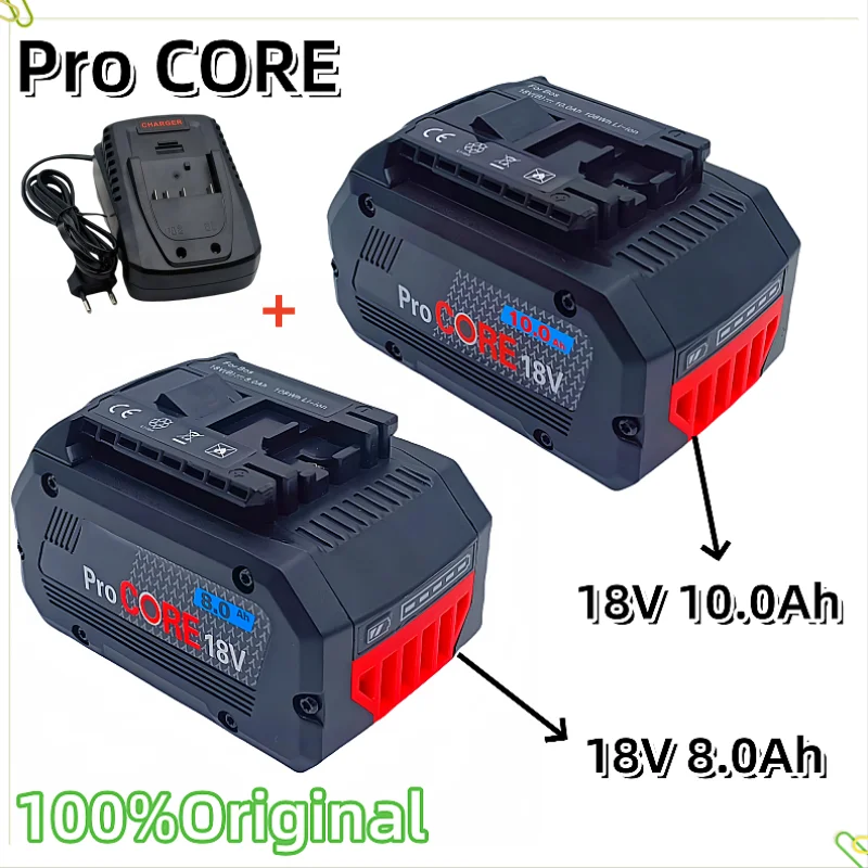 Аккумулятор ProCORE 8.0Ah 10.0Ah для беспроводных инструментов Bosch 18V BAT609 BAT618 GBA18V 21700